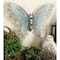 Silver & Blue Butterfly Eclectic Metal Wall Decor
